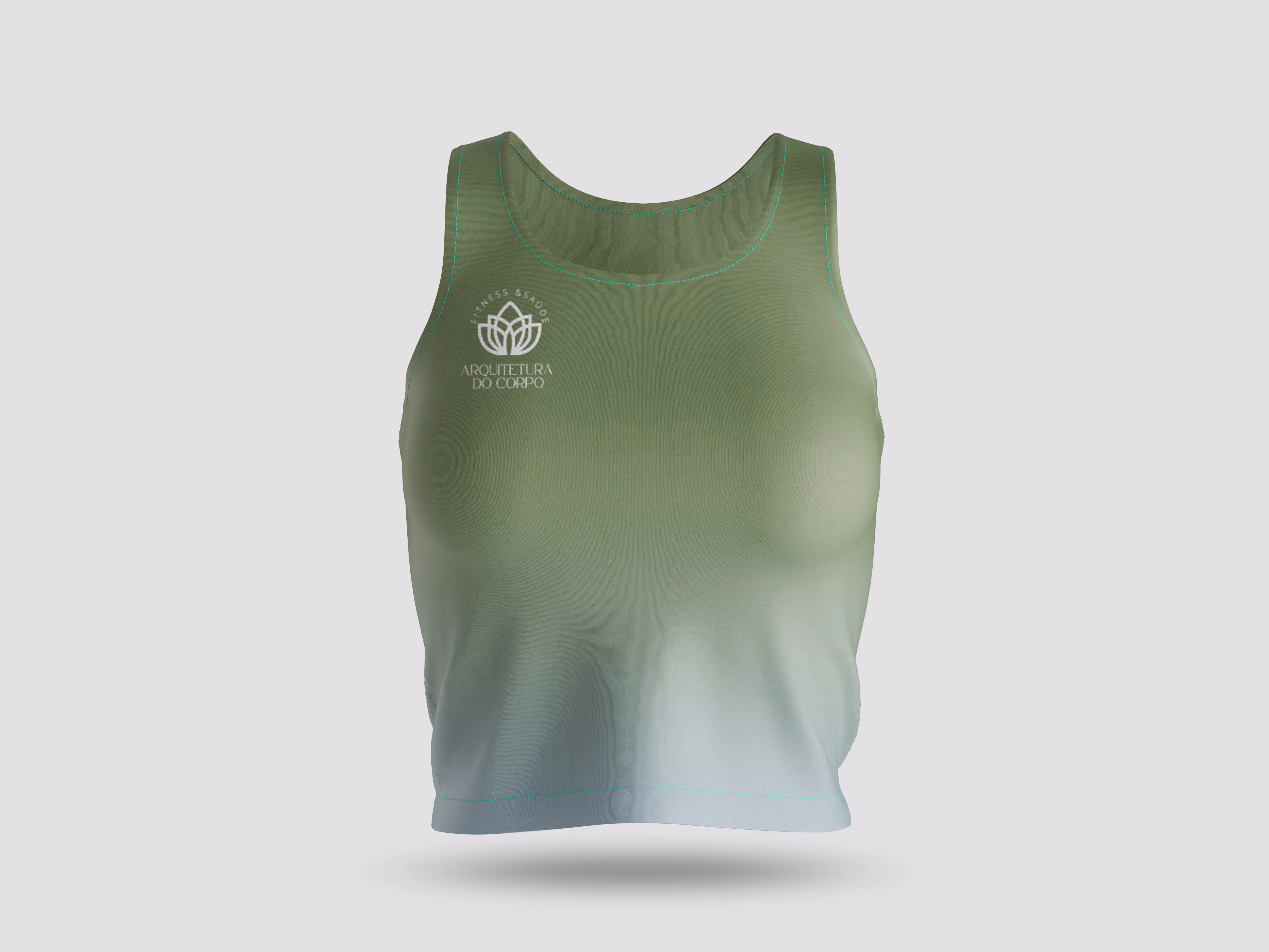 Top desportivo com branding Arquitetura do Corpo