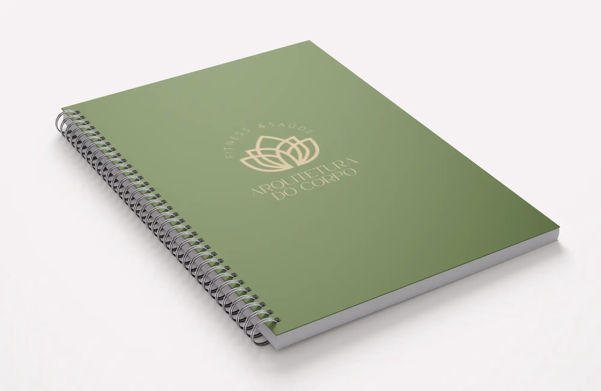 Caderno com logotipo Arquitetura do Corpo